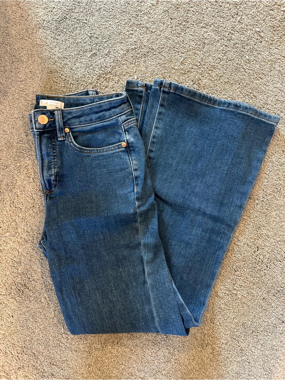 LC Lauren Conrad Dark Blue Flare Jeans